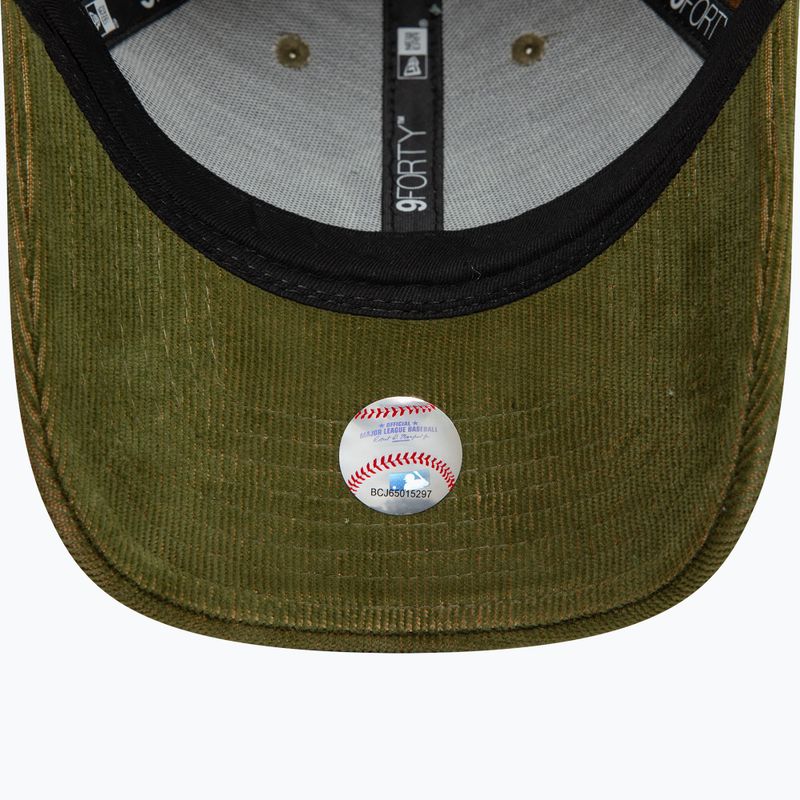 Бейсболка New Era Two Tone Cord 9Forty New York Yankees темно-зелена 5