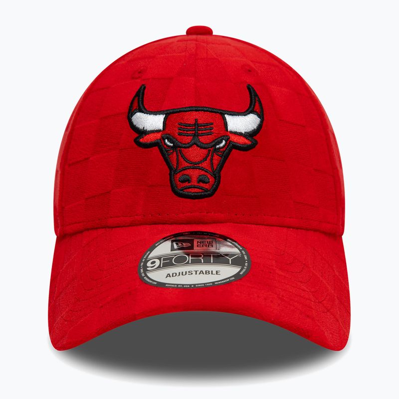 Бейсболка New Era Tonal Check 9Forty Chicago Bulls червона 3