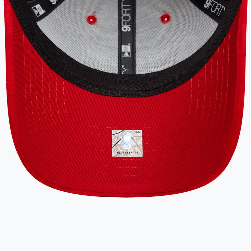 Бейсболка New Era Tonal Check 9Forty Chicago Bulls червона 5