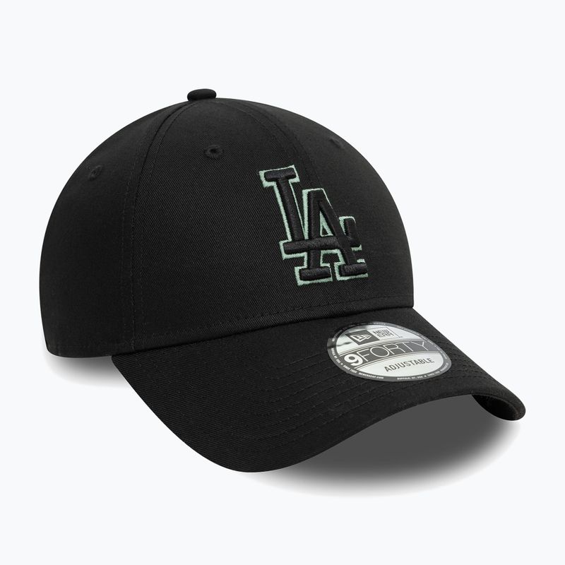 Бейсболка New Era Team Outline 9Forty Los Angeles Dodgers чорна