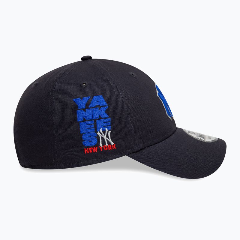 Бокова нашивка New Era 9Forty New York Yankees бейсболка темно-синя 5