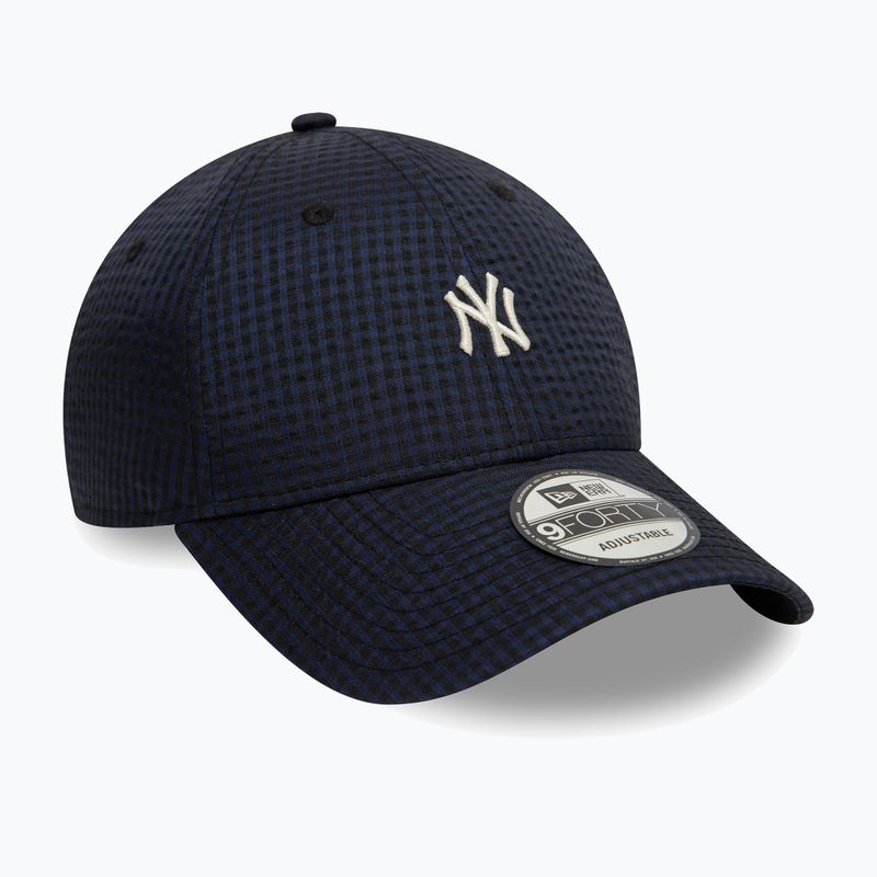 Бейсболка New Era Seersucker 9Forty New York Yankees темно-синя