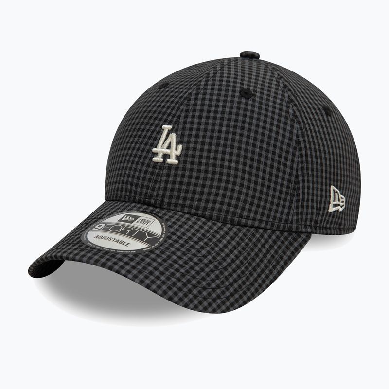 Бейсболка New Era Seersucker 9Forty Los Angeles Dodgers чорна 2