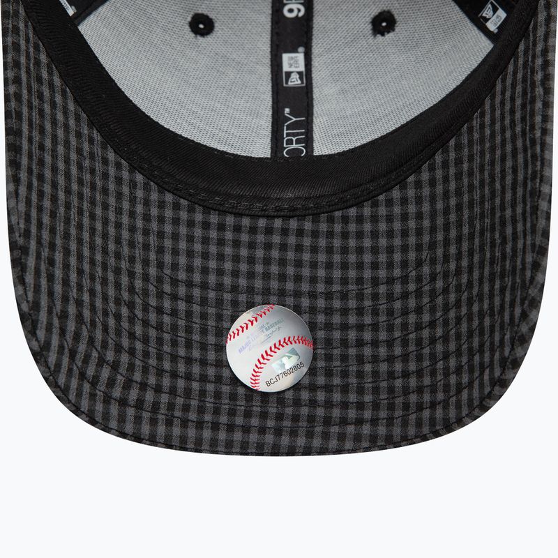 Бейсболка New Era Seersucker 9Forty Los Angeles Dodgers чорна 5