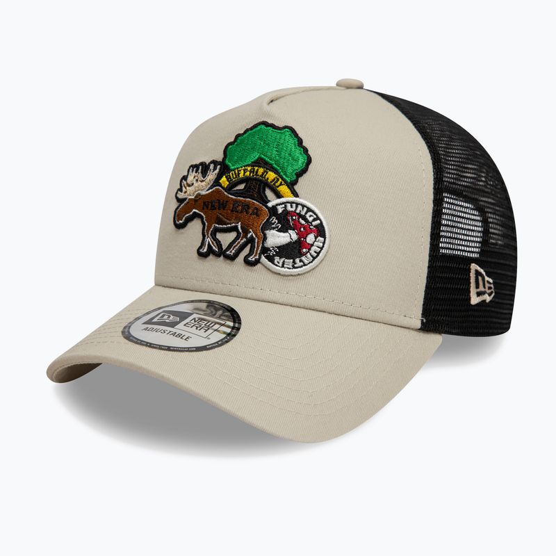 Кепка New Era NE Outdoor Patch Trucker light beige 3