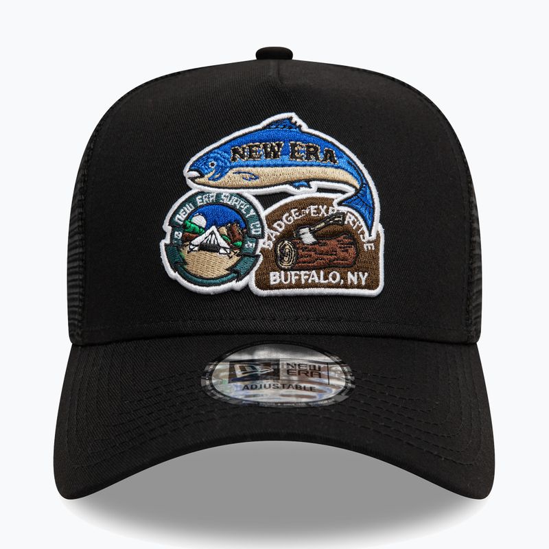 Бейсболка New Era NE Outdoor Patch Trucker чорна 2
