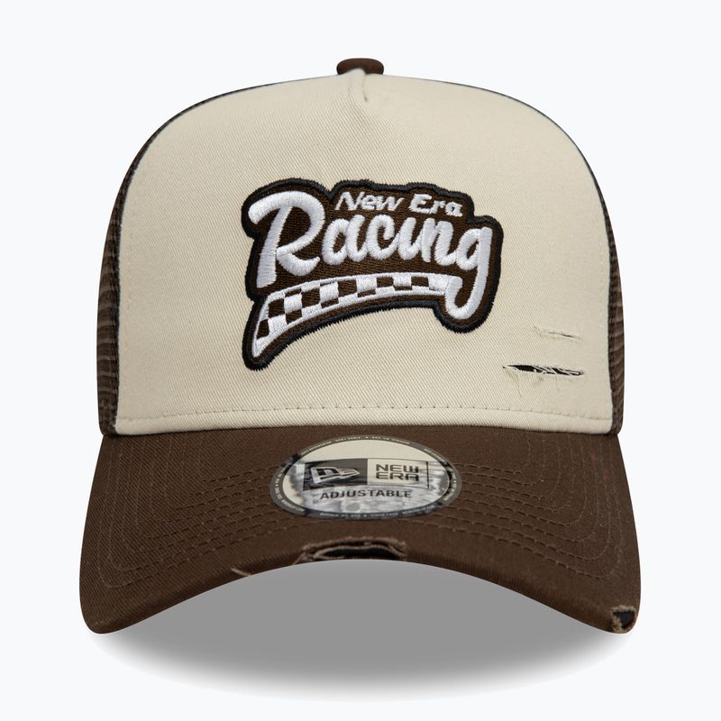 Кепка New Era NE Motorsport Trucker light beige 2