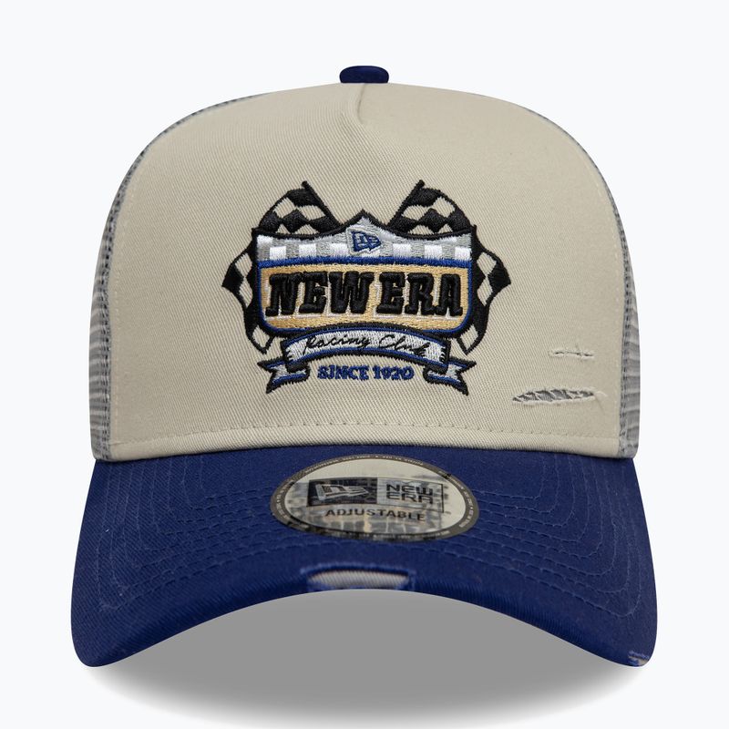 Кепка New Era NE Motorsport Trucker light beige 2