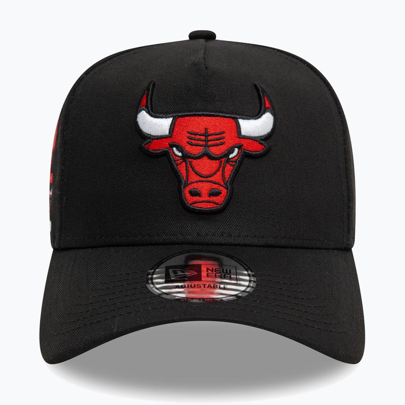 Бейсболка New Era NBA Patch Eframe Chicago Bulls чорна 2