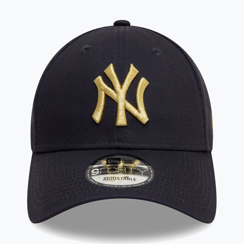 Бейсболка New Era Metallic 9Forty New York Yankees темно-синя 2