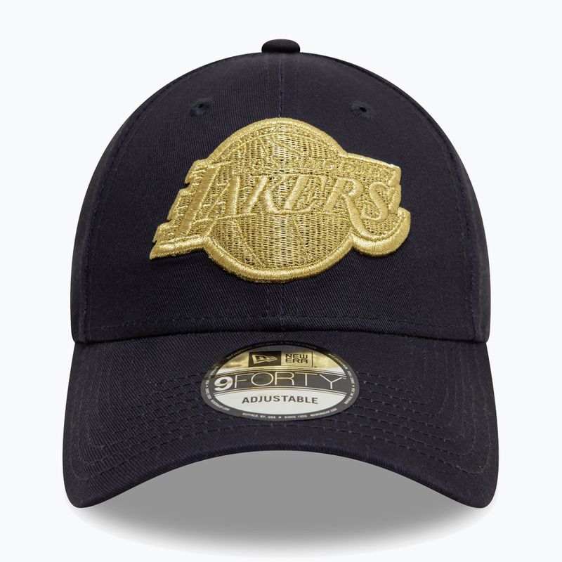 Бейсболка New Era Metallic 9Forty Los Angeles Lakers темно-синій 2