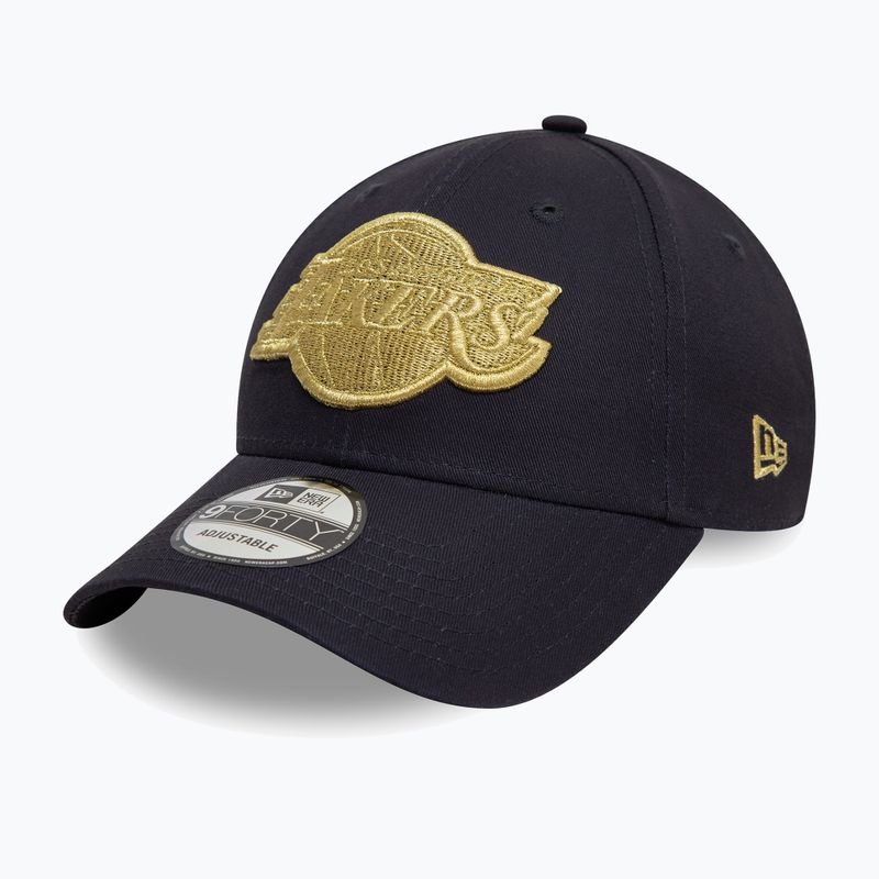 Бейсболка New Era Metallic 9Forty Los Angeles Lakers темно-синій 3