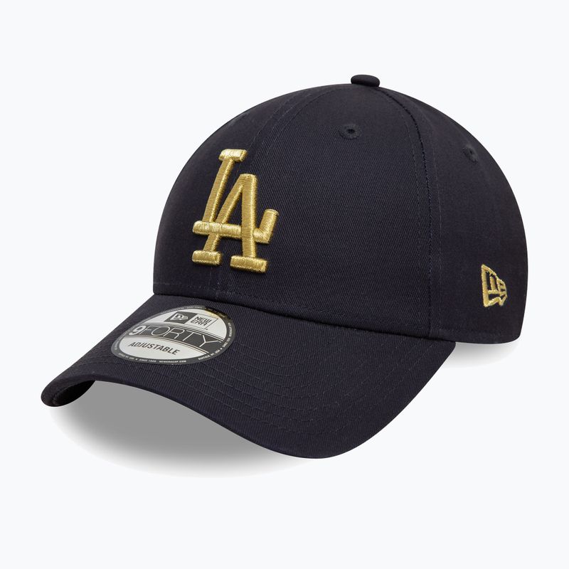 Бейсболка New Era Metallic 9Forty Los Angeles Dodgers темно-синя 3