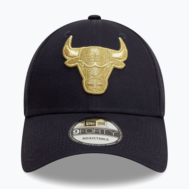 Бейсболка New Era Metallic 9Forty Bulls темно-синій 2
