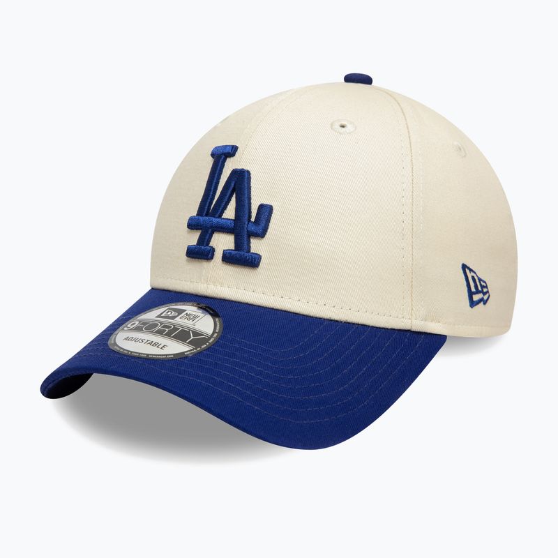Бейсболка New Era Colourblock 9Forty Los Angeles Dodgers світло-бежева 3