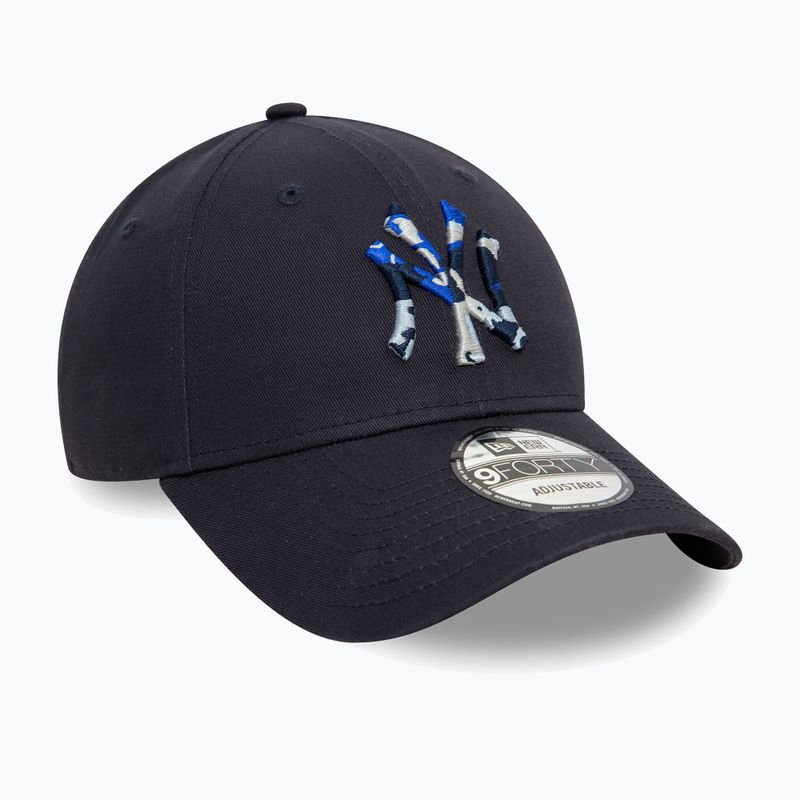 Бейсболка New Era Camo Infill 9Forty New York Yankees темно-синя