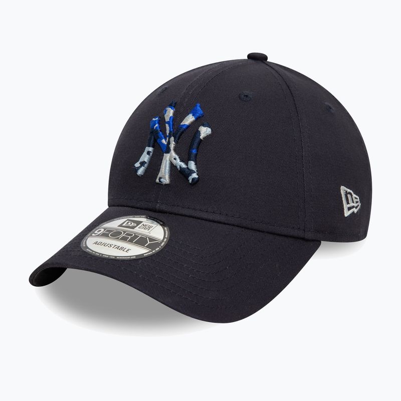 Бейсболка New Era Camo Infill 9Forty New York Yankees темно-синя 3