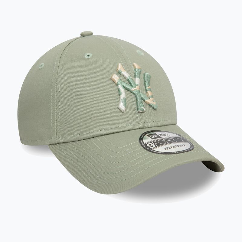 Бейсболка New Era Camo Infill 9Forty New York Yankees зелена пастельна