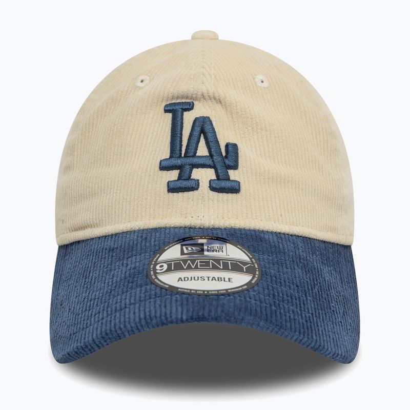 Бейсболка New Era Block Cord 9Twenty Los Angeles Dodgers світло-бежева 3