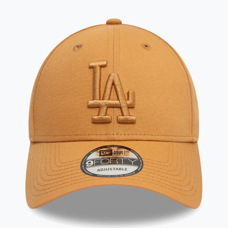 Бейсболка New Era League Essential 9Forty Los Angeles Dodgers темно-бежева 2