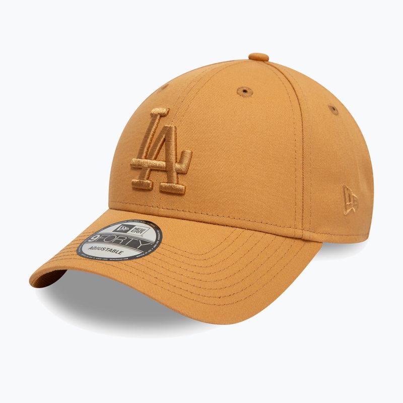 Бейсболка New Era League Essential 9Forty Los Angeles Dodgers темно-бежева 3
