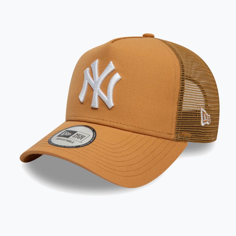 Бейсболка New Era League Essential Trucker New York Yankees темно-бежева 3