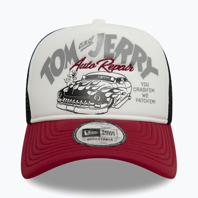Бейсболка New Era Tom And Jerry Trucker темно-червона 2