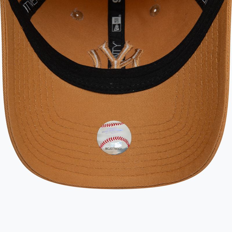 Бейсболка New Era League Essential 920 New York Yankees темно-бежева 5