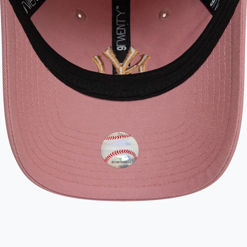 Бейсболка New Era League Essential 920 New York Yankees темно-рожева 5