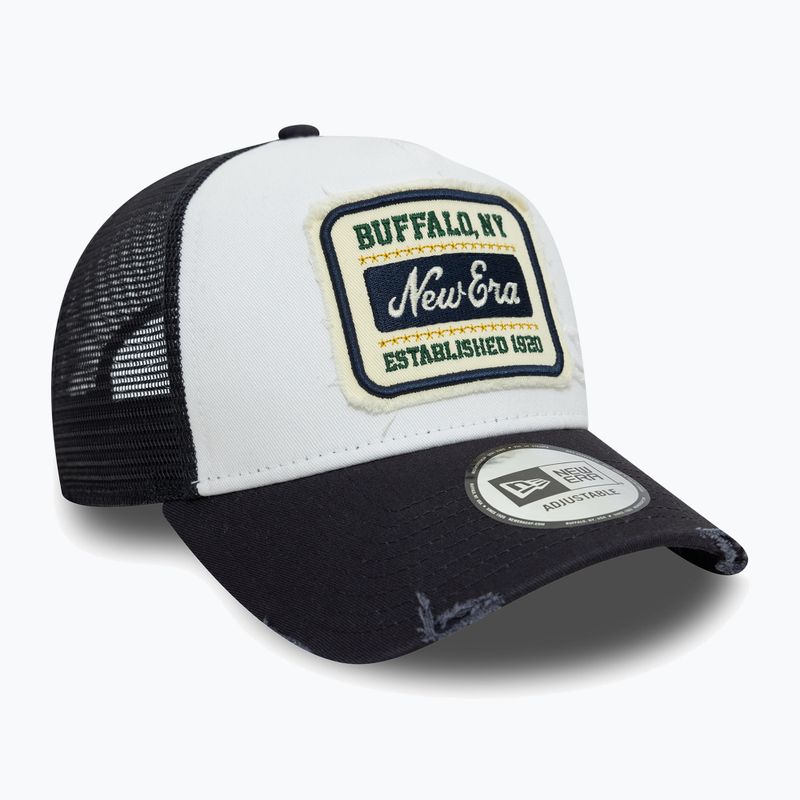 Кепка New Era NE Patch Distressed Trucker біла