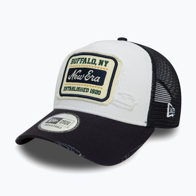 Кепка New Era NE Patch Distressed Trucker біла 3