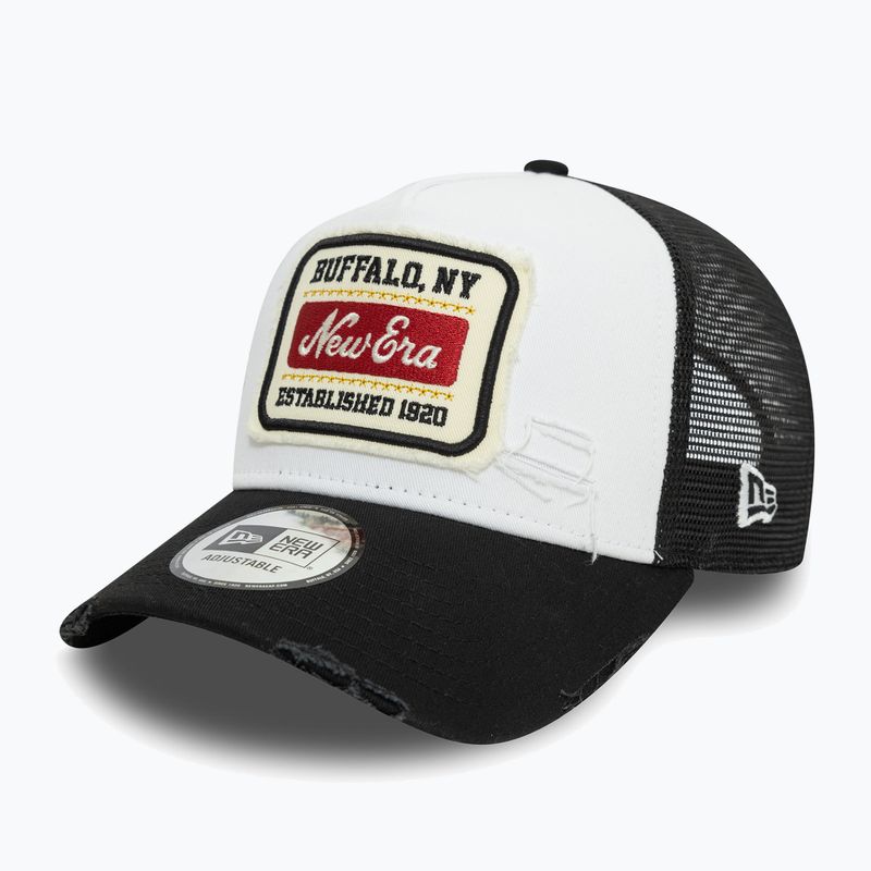 Кепка New Era NE Patch Distress Trucker біла 3