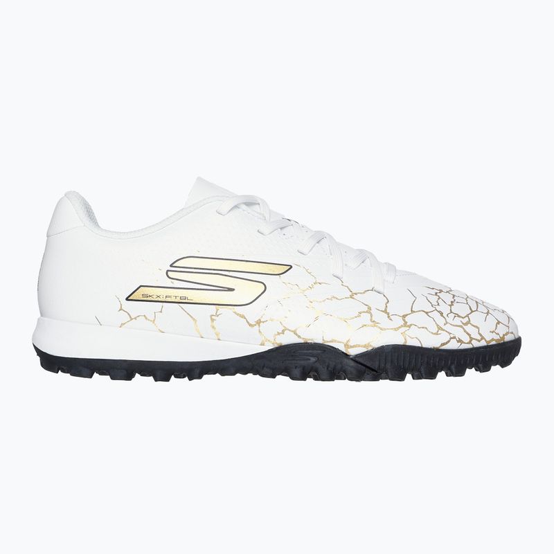 Кросівки футбольні дитячі SKECHERS Skx_1.5 Youth Jr TF white/gold 9