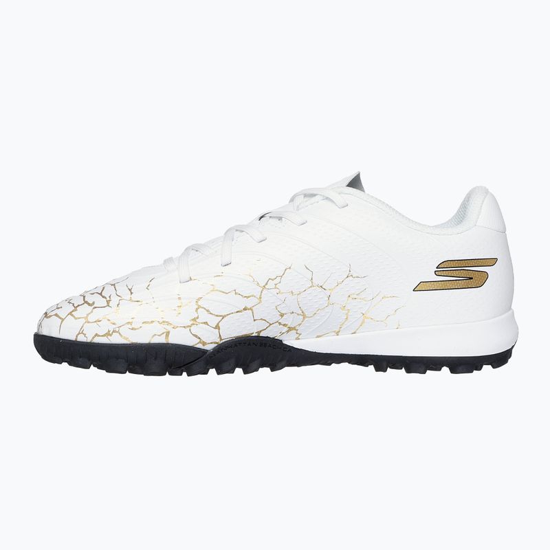 Кросівки футбольні дитячі SKECHERS Skx_1.5 Youth Jr TF white/gold 10