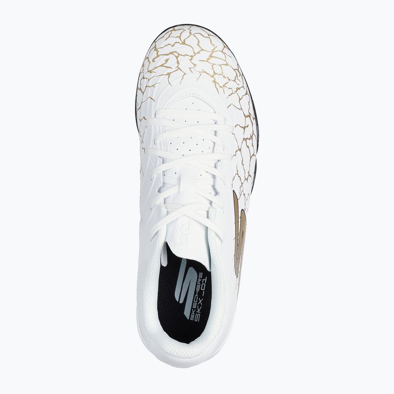 Кросівки футбольні дитячі SKECHERS Skx_1.5 Youth Jr TF white/gold 11