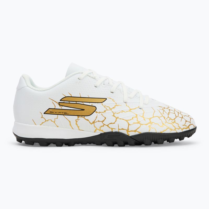 Кросівки футбольні дитячі SKECHERS Skx_1.5 Youth Jr TF white/gold 2