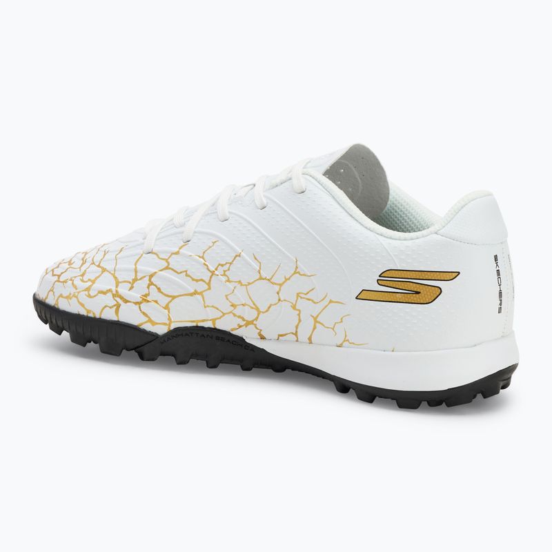 Кросівки футбольні дитячі SKECHERS Skx_1.5 Youth Jr TF white/gold 3
