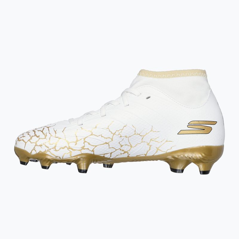 Кросівки футбольні дитячі SKECHERS Skx_1.5 High Td Jr FG white/gold 10