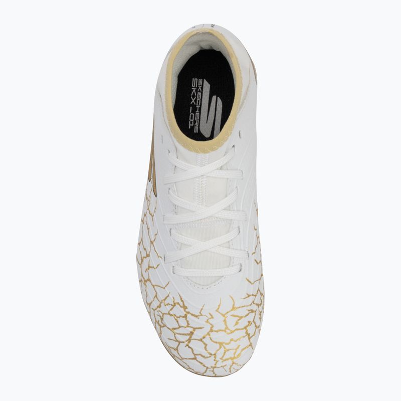 Кросівки футбольні дитячі SKECHERS Skx_1.5 High Td Jr FG white/gold 5