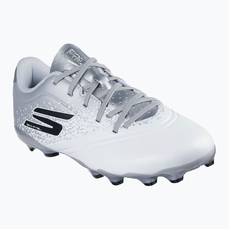 Кросівки футбольні дитячі SKECHERS Razor 1.5 Youth Jr FG white/silver 8