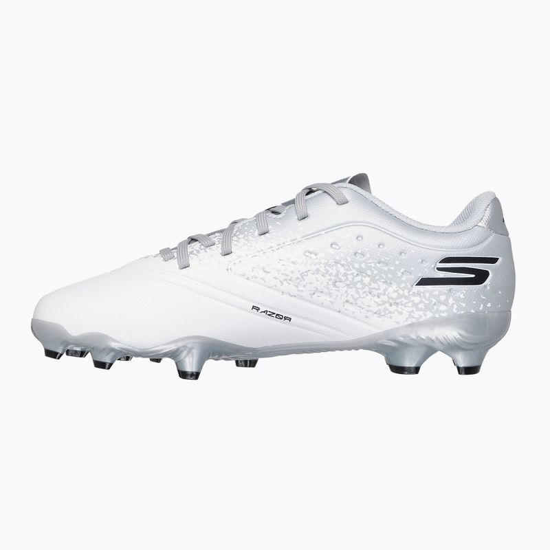 Кросівки футбольні дитячі SKECHERS Razor 1.5 Youth Jr FG white/silver 10