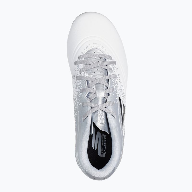 Кросівки футбольні дитячі SKECHERS Razor 1.5 Youth Jr FG white/silver 11