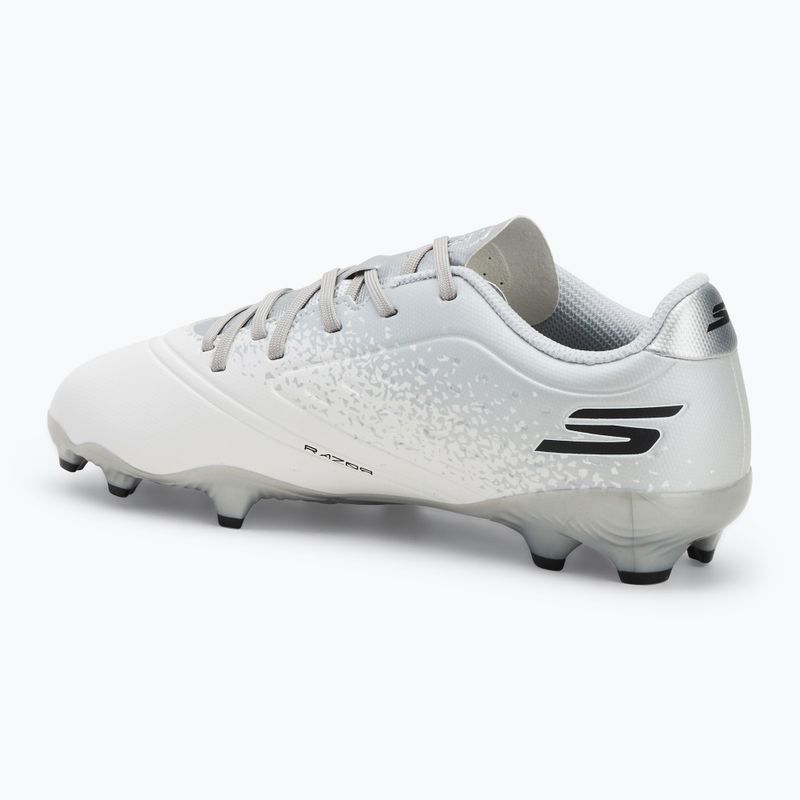 Кросівки футбольні дитячі SKECHERS Razor 1.5 Youth Jr FG white/silver 3