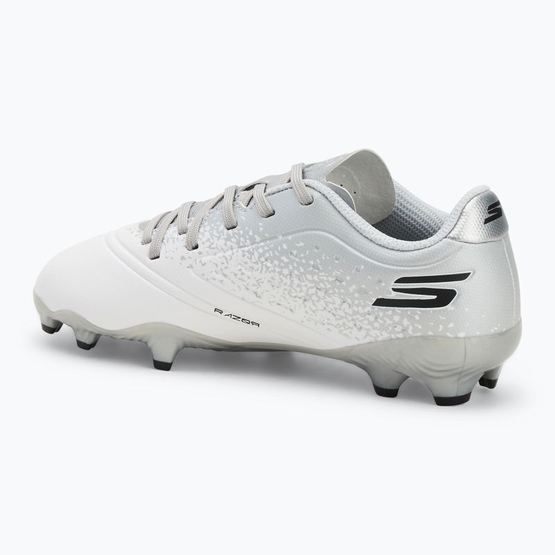 Кросівки футбольні дитячі SKECHERS Razor 1.5 Td Jr FG white/silver 3