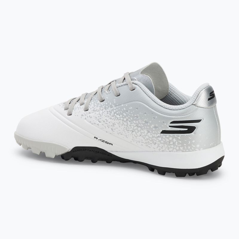 Кросівки футбольні дитячі SKECHERS Razor 1.5 Td Jr TF white/silver 3