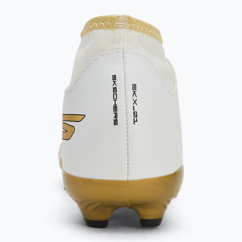 Кросівки футбольні дитячі SKECHERS Skx 1.5 Youth High Jr FG white/gold 6