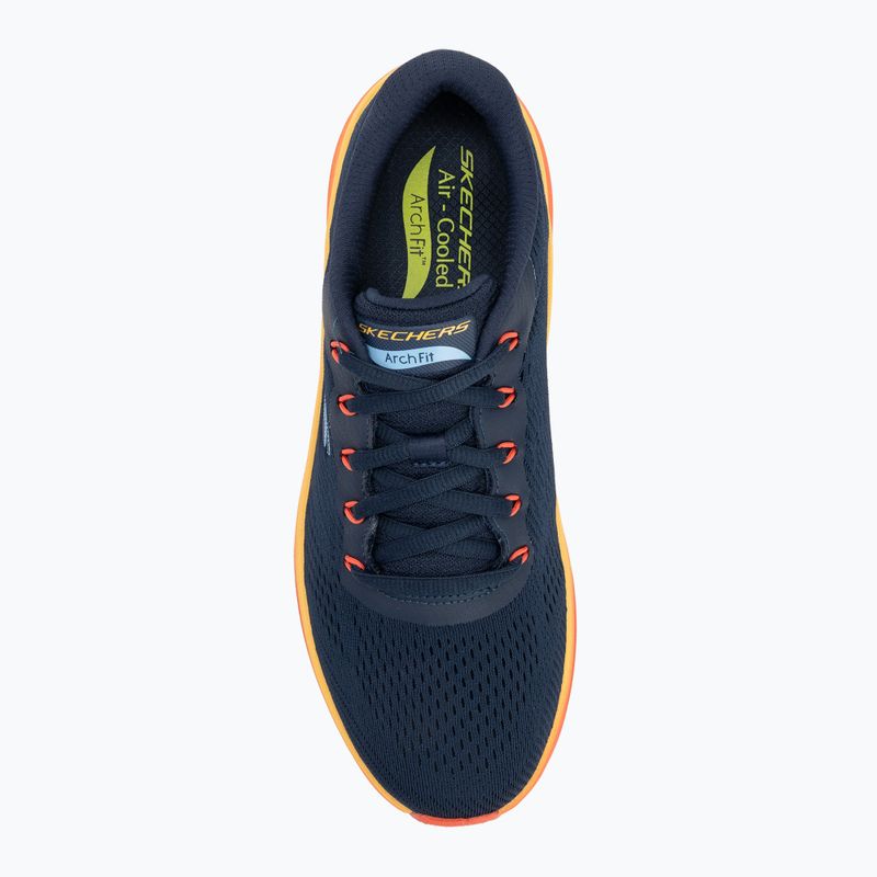 Кросівки чоловічі SKECHERS Arch Fit 2.0 navy leather/multi trim 5