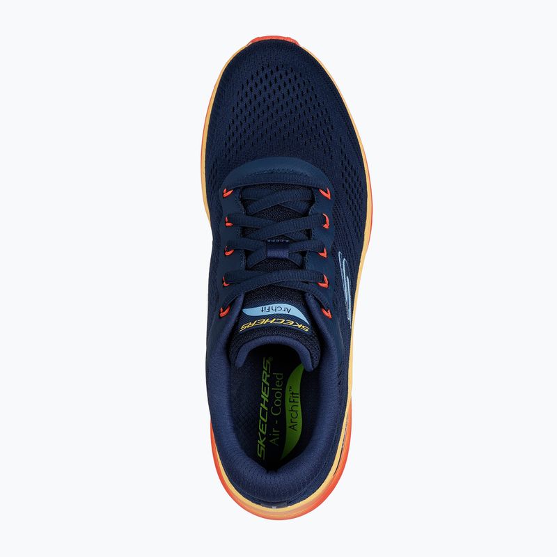 Кросівки чоловічі SKECHERS Arch Fit 2.0 navy leather/multi trim 5