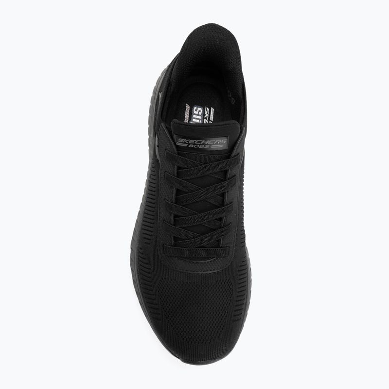 Кросівки чоловічі SKECHERS Bobs Squad Chaos Solid Step black 5