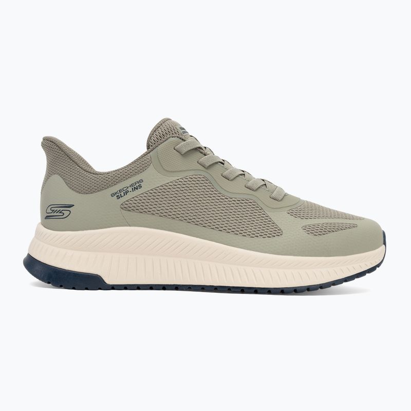 Кросівки чоловічі SKECHERS Bobs Squad 4 olive 2